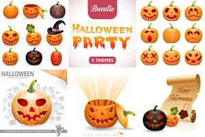 Collect Pumpkin for Halloween, a Solid Icon by TAlex