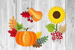 Fall & Autumn Elements Layer SVG