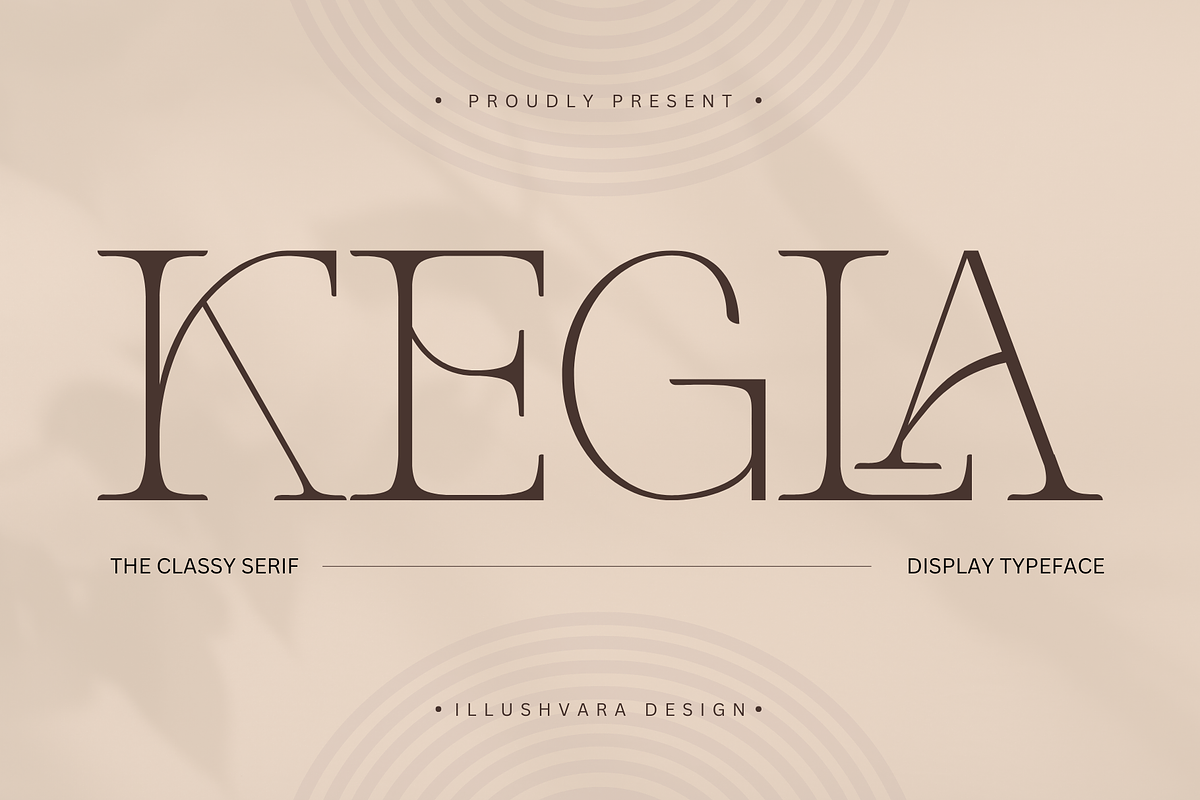 Kegla - Classy Serif Logo Font, a Serif Font by Illushvara Design (Photo 1 of 10)