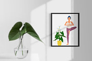 Yoga Poses Illustrations with Names, an Object Graphic by Rose Design (Thumbnail 4 of 13)
