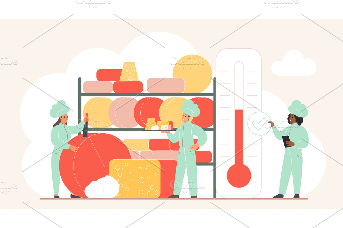 Traditional food & local dishes, a Person Illustration by Lemberg Vector