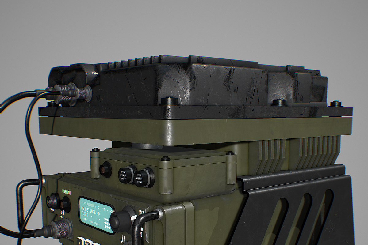 Army Radio Transceiver, an Object 3D Model by AndrewWhite (Photo 11 of 19)