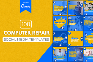 Computer Repair Canva Templates
