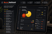 Be.Run - One Page Dashboard Dark, an UI Kit Template by CodeTurtle (Thumbnail 1 of 2)