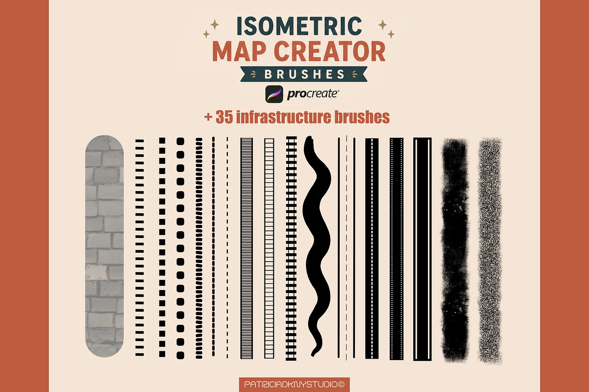 Procreate Isometric Map Creator, a Brush Add-On by PDknyStudio (Photo 9 of 9)