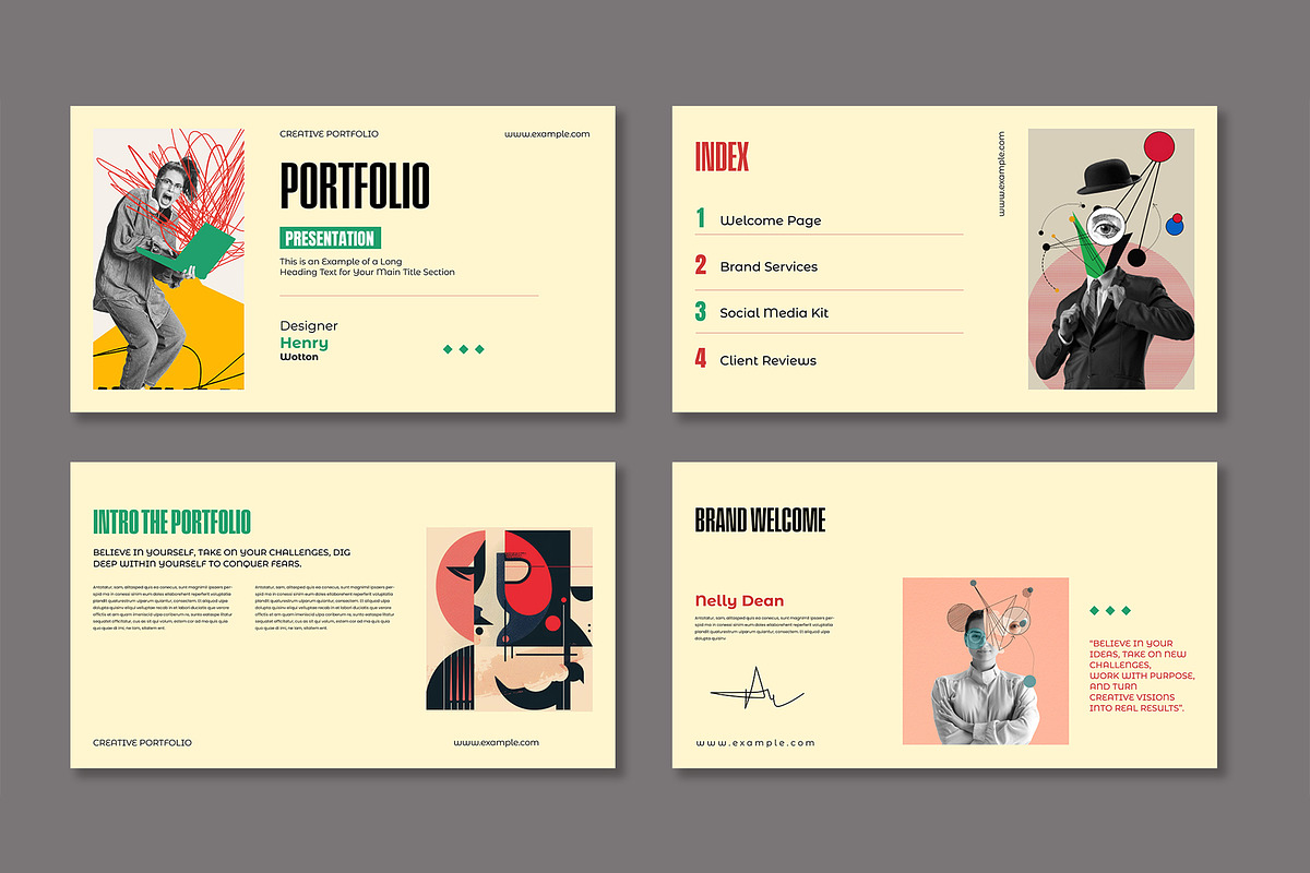 Creative Portfolio Presentation, a Presentation Template by Mighty-Slide (Photo 2 of 5)