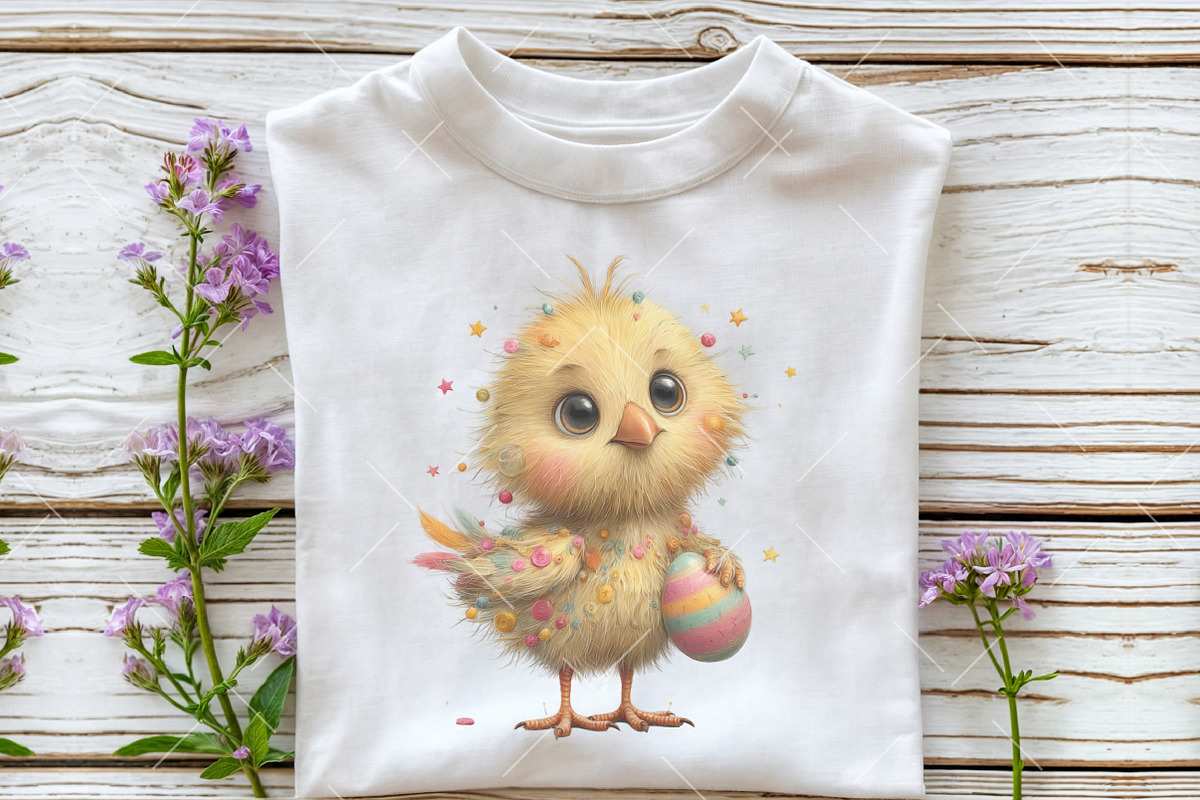 Whimsical Easter Chick Clipart, an Illustration by OK Design (Photo 4 of 6)