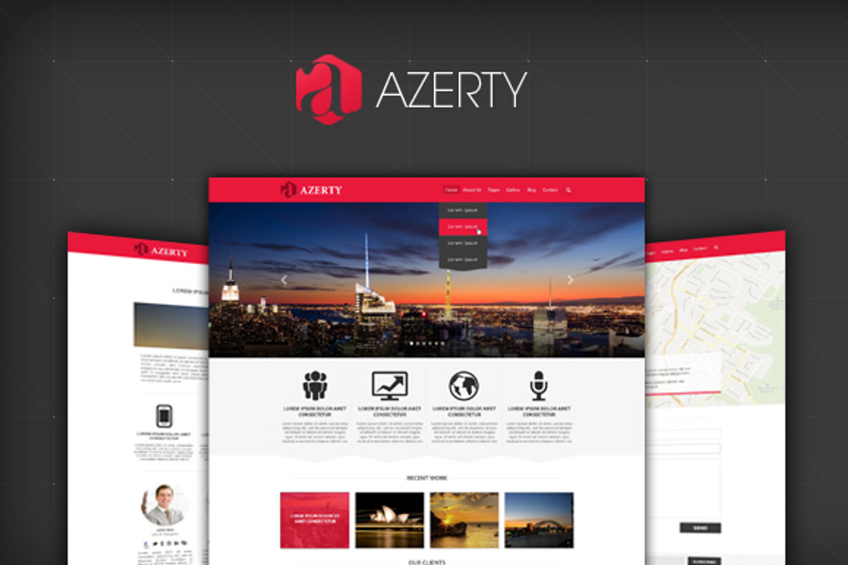 AZERTY - Multi-Purpose PSD Template, a Websites & App Template by ijja (Photo 1 of 5)