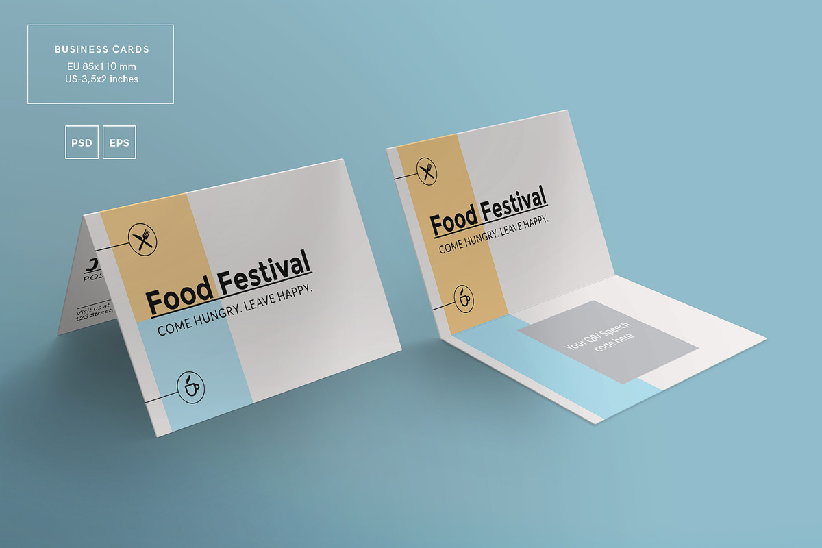 Print Pack | Food Festival, a Poster Template by Amber Graphics (Photo 6 of 6)