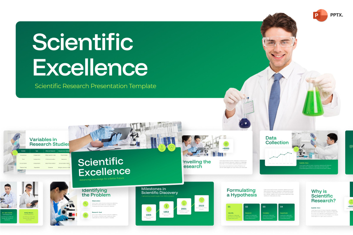 Scientific Excelence Research, a Presentation Template by Loin Studio (Photo 1 of 4)