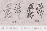 Illustrator Hand Drawn Soft Brushes, a Brush Add-On by bum katrin (Thumbnail 3 of 3)