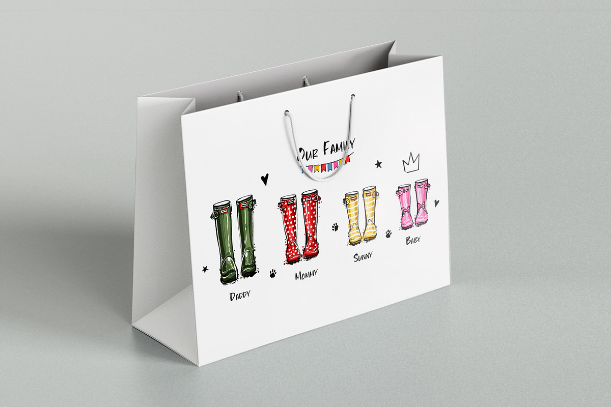 Family Wellie-Boots Collection, an Illustration by Sopelkin (Photo 7 of 7)