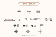 Wedding Map & Itinerary Creator Kit, an Object Illustration by Happy Monday Creative (Thumbnail 10 of 19)