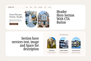 Real Estate Website Canva Templates, a Landing Page Template by Snapybiz (Thumbnail 3 of 11)