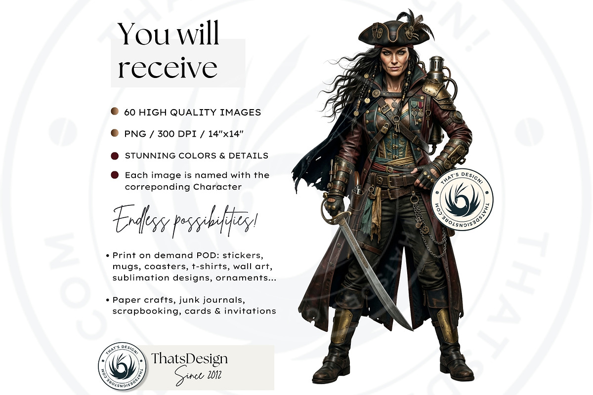 Brass Requiem Steampunk Characters, a Person Illustration by ThatsDesignArt (Photo 2 of 12)