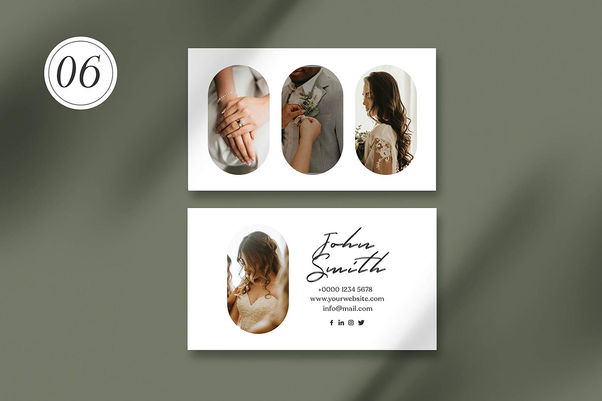 Wedding Business Cards Bundle, a Business Card Template by Saman Osama (Photo 8 of 11)