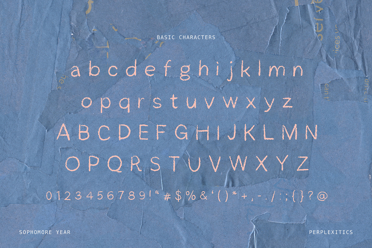 Oil Pastel Font Sophomore Year, a Handwritten Font by Perplexitics (Photo 9 of 10)