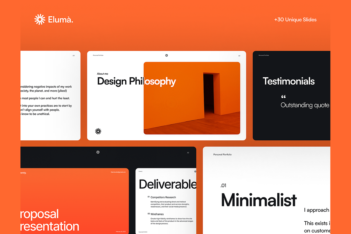 Eluma Portfolio Presentation, a Presentation Template by DjectStudio (Photo 3 of 4)