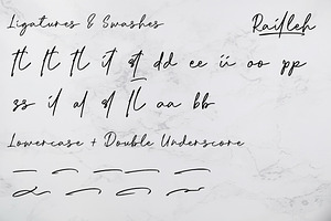 Railleh Handwriting Signature Font