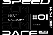 CARBON - modern minimalist font, a Sans Serif Font by MoonBandit (Thumbnail 6 of 8)