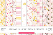 Spring Is Here. Pink Edition., a Seasonal Illustration by PeDe Designs (Thumbnail 9 of 14)