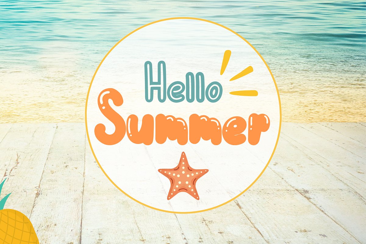 Hello Summer, a Handwritten Font by nongnuchpolyiam1 (Photo 2 of 8)