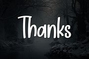 Winter Nightmare | Script Font, a Script Font by Scratchones (Thumbnail 8 of 8)