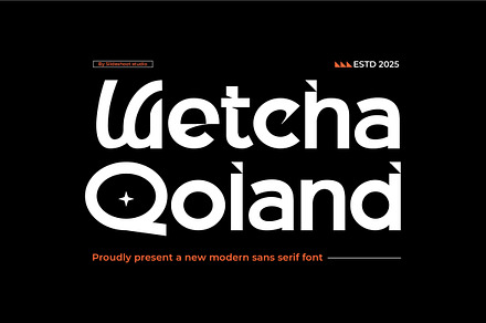 Wetcha Qoland || Modern Sans Serif F