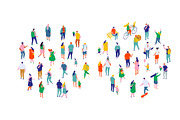 Cartoon People isometric characters, a Person Illustration by Vector_Art (Thumbnail 10 of 10)