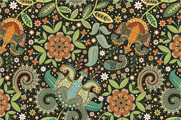 Seamless Pattern Garden Iii