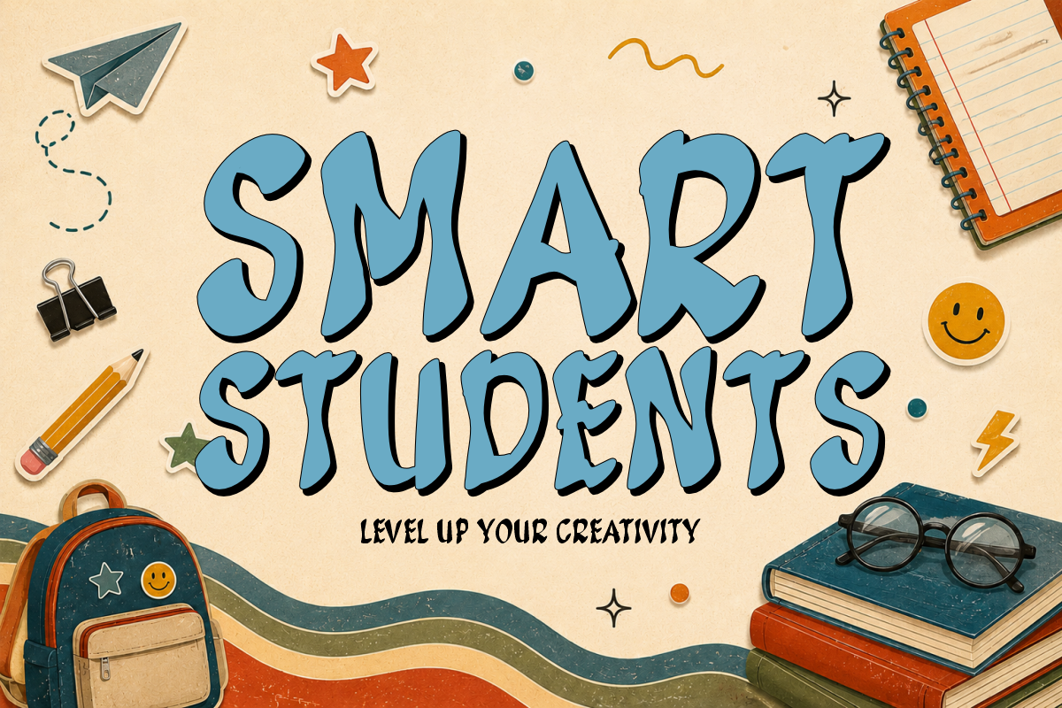 Sunday Retro - Groovy School Font, a Handwritten Font by KiddoGlyphs Studio (Photo 3 of 5)