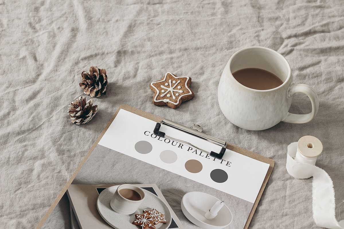 23 Beige Christmas mockups & photos, a Household Mockup by Tabita's shop (Photo 6 of 14)