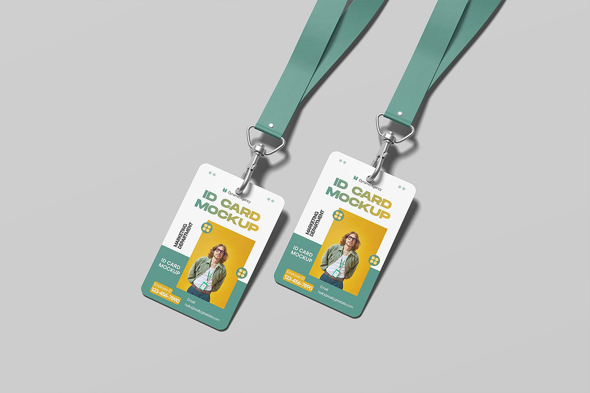 ID Card Mockup For Badge, an Advertising Mockup by graphicsecond (Photo 4 of 5)