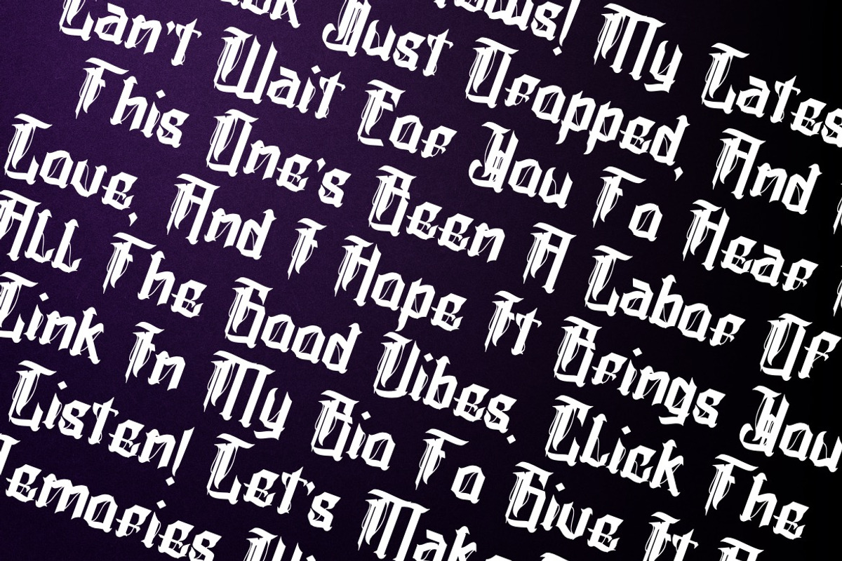 Frasteux - Medieval Blackletter Font, a Blackletter Font by Dhabee (Photo 13 of 15)