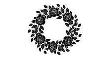 Elegant floral wreath silhouette, an Illustration by Amazin_art (Thumbnail 33 of 41)