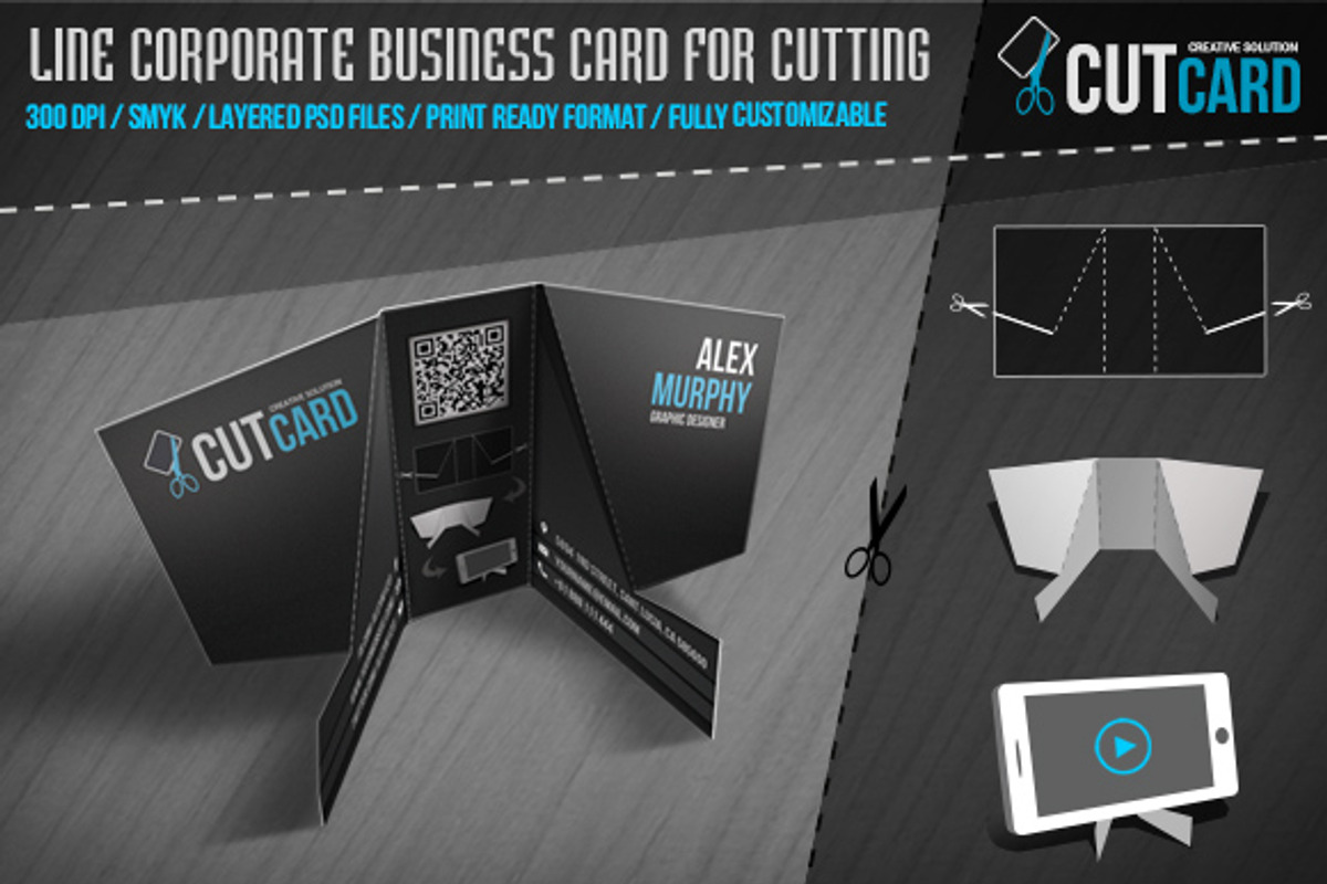 CutCard - Business Card for cutting