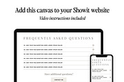 Showit Addon - FAQ Template, a Websites & App Template by Amanda Pena Design (Thumbnail 2 of 5)