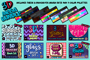 Procreate 3D Mega Bundle, a Brush Add-On by AlwaysBeColoring (Thumbnail 3 of 13)