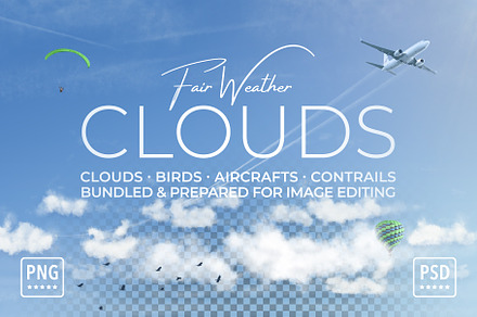 Clouds on Transparent Background