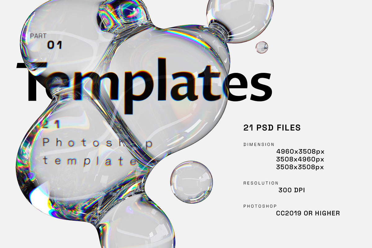 BENZINE - Liquid Photoshop Templates, a Design Template by Inartflow (Photo 3 of 21)