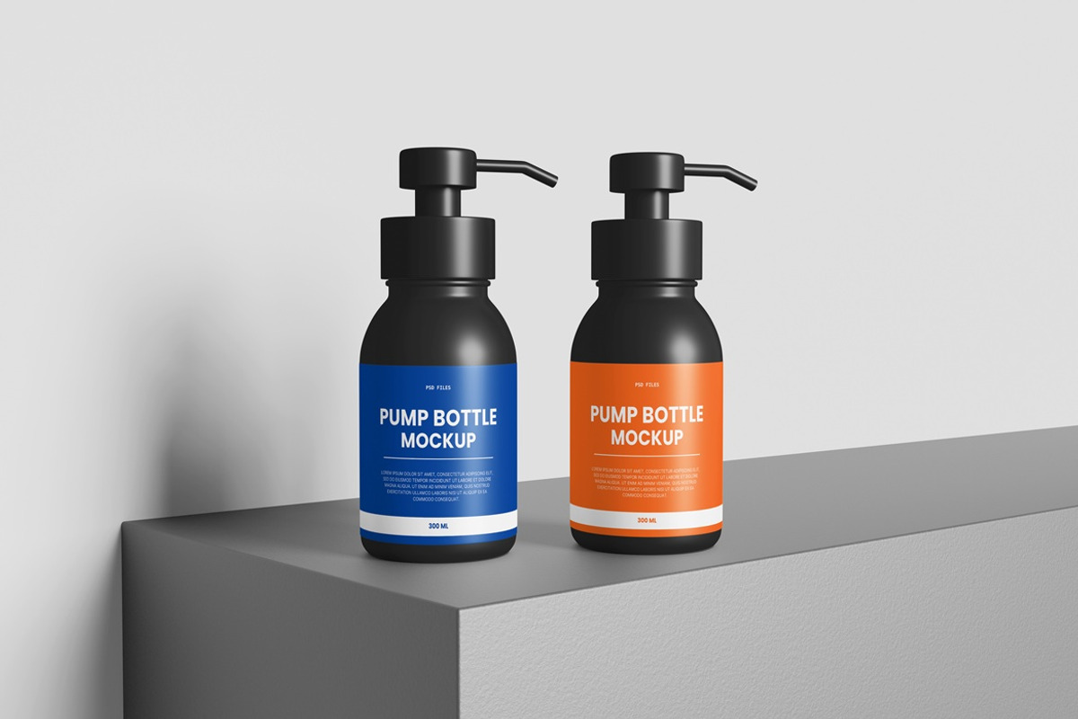 Pump Bottle Mockup, a Packaging Mockup by AndikaGraphic (Photo 3 of 6)