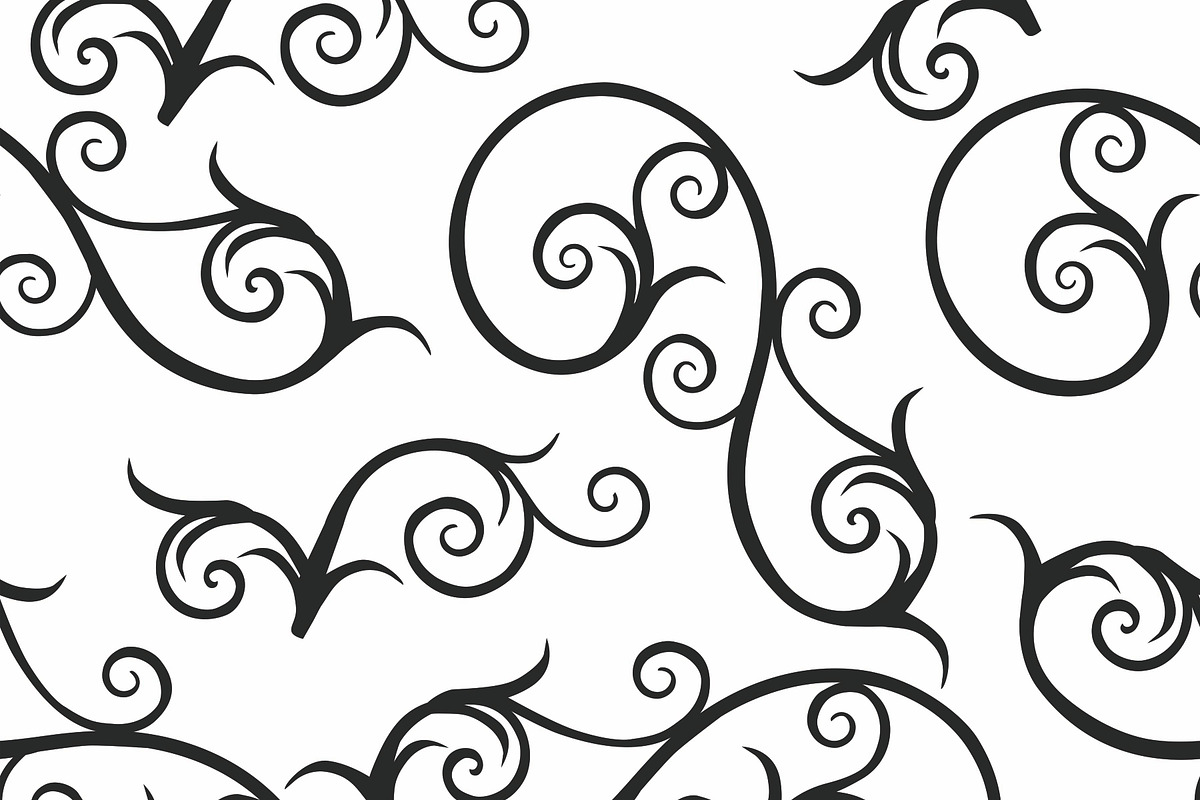 Seamless pattern with curls, a Pattern Graphic by Viktorijareut (Photo 1 of 4)