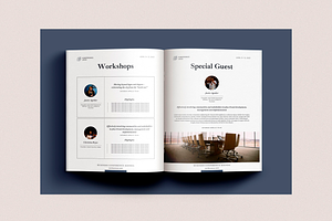 Conference Agenda InDesign Template