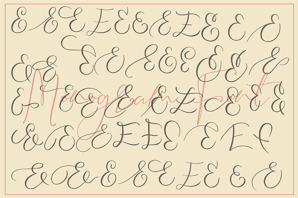 MONOGRAMS BUNDLE A to Z, a Script Font by AMINMARIO (Photo 12 of 37)