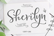 Sherilyn Script FONT DUO, a Script Font by Zane Studio (Thumbnail 1 of 7)