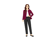 Business Woman Character Pack, a Person Illustration by Volha Hlinskaya (Thumbnail 6 of 11)