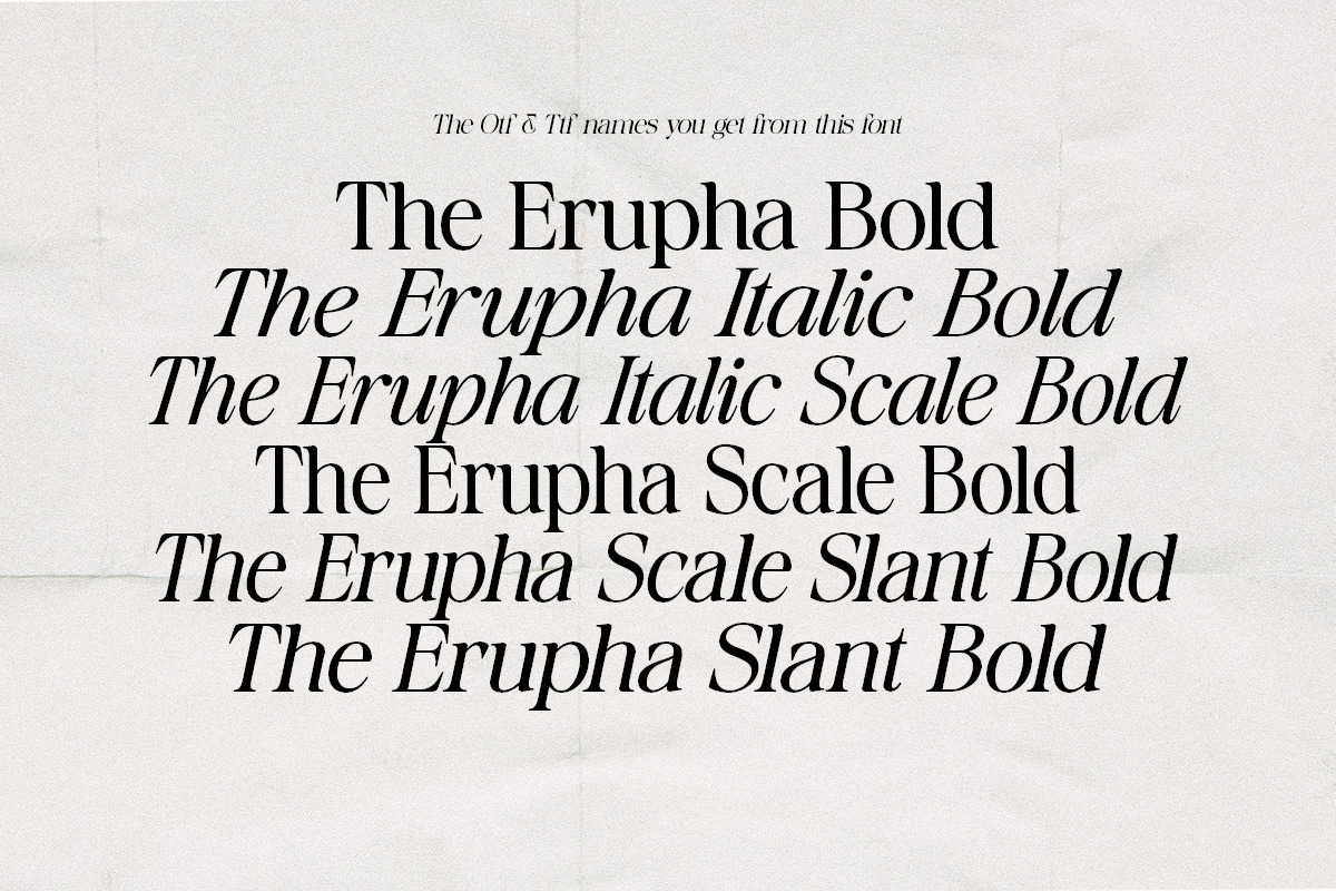 The Erupha Serif | 12 Font Files, a Serif Font by Pista Mova (Photo 15 of 24)