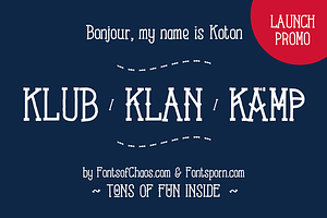 Koton Kollection font - launch promo