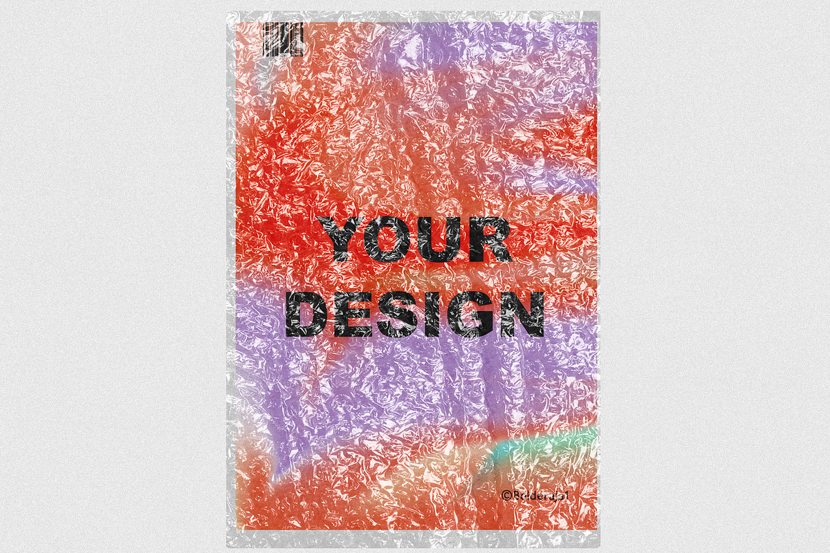 WRAP - 1 Bubble Wrap Texture Mockup, a Mockup by Bolderaja1 Studio (Photo 2 of 7)