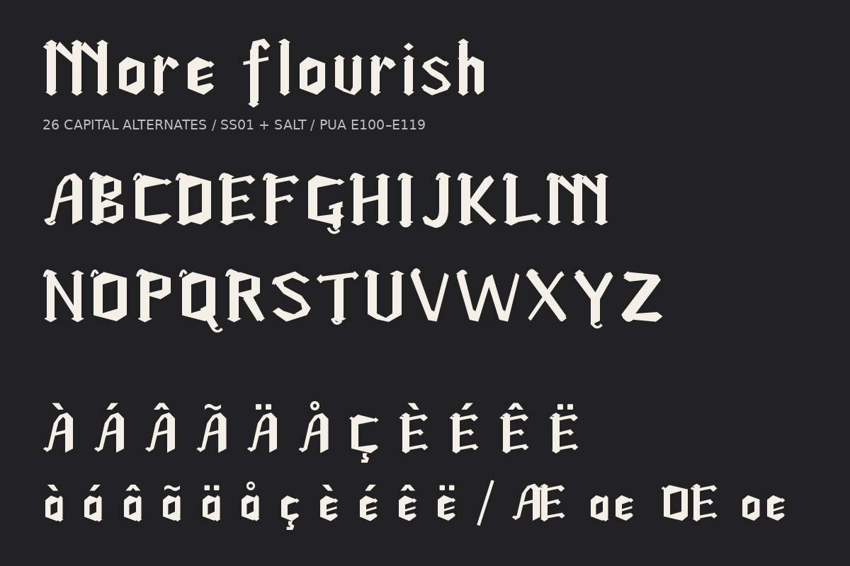Onyx Rebel — Modern Blackletter Font, a Blackletter Font by Colorsfav (Photo 9 of 10)